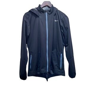 Nike Golf Black Windbreaker Jacket Size Medium Activewear Outdoor Sporty